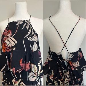 Free People Top Sleeveless Floral (Part of matching set)